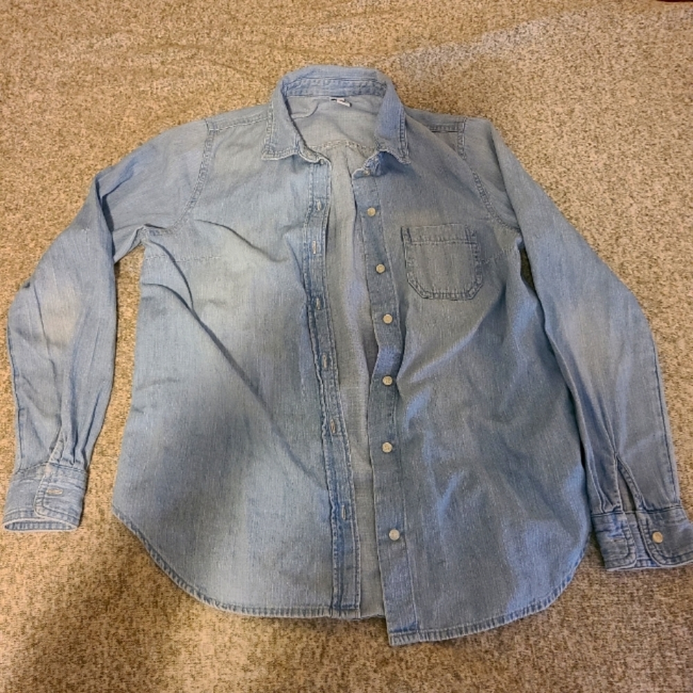 Denim button up
